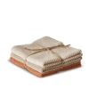 Karklude Strik Beige/coral 3 Stk. 25x25 Cm