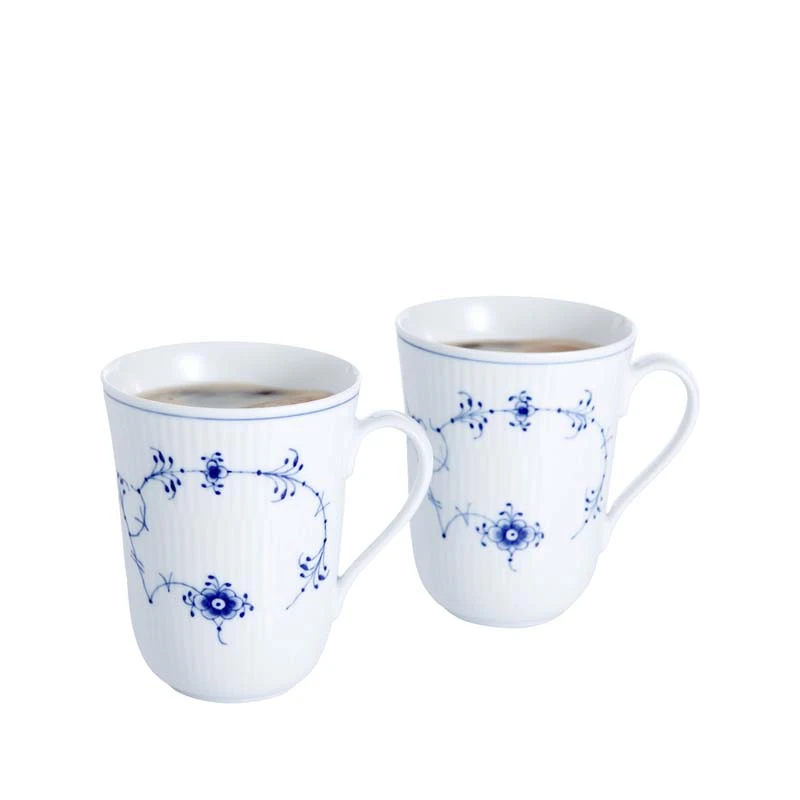 Royal Copenhagen Musselmalet Riflet Krus 2 Stk. 33 Cl 1 Royal Copenhagen Musselmalet Riflet Krus 2 Stk. 33 Cl