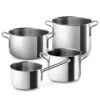 Eva Trio Grydesæt Rustfrit Stål 4 Dele Uden Belægning