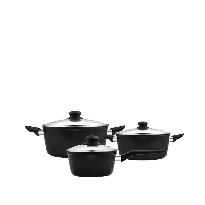 Aldente Slip-let Grydesæt 6 Dele Med Låg 1 Aldente Slip-let Grydesæt 6 Dele Med Låg