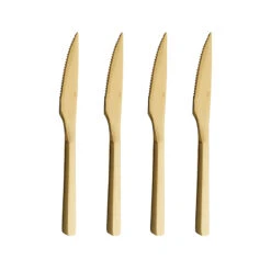 RAW Steakkniv Guldfarvet 4 Stk.