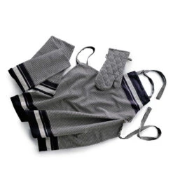 Bastian Jumbo Tekstilsæt 3 Dele Sort/Natur