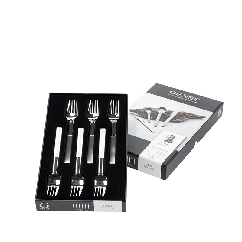 Gense Nobel Kagegaffel 6 Stk. Mat/blank 1 Gense Nobel Kagegaffel 6 Stk. Mat/blank