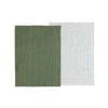 Södahl Line Viskestykke 2 Stk. Olive/white 50x70 Cm