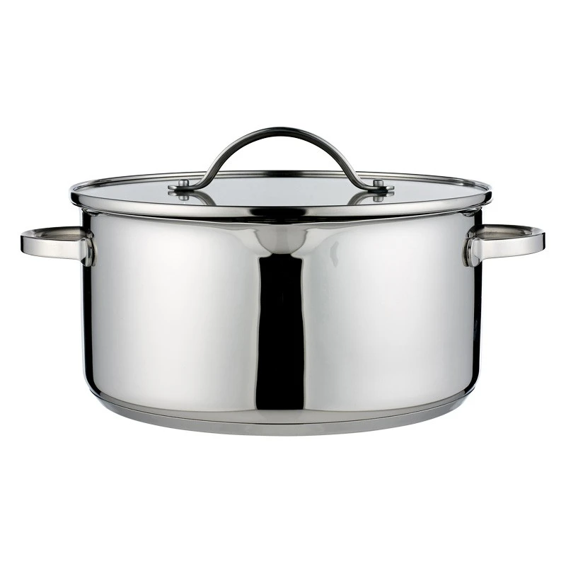 Aldente Gryde Med Låg 5 Liter Uden Belægning 1 Aldente Gryde Med Låg 5 Liter Uden Belægning