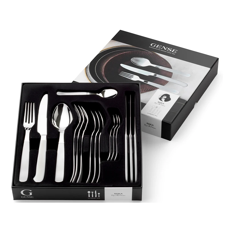 Gense Rejka Bestiksæt 16 Dele Mat/blank 1 Gense Rejka Bestiksæt 16 Dele Mat/blank