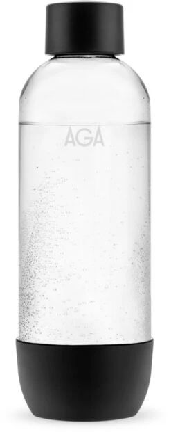 AGA PET Flaske Sort 1 Liter